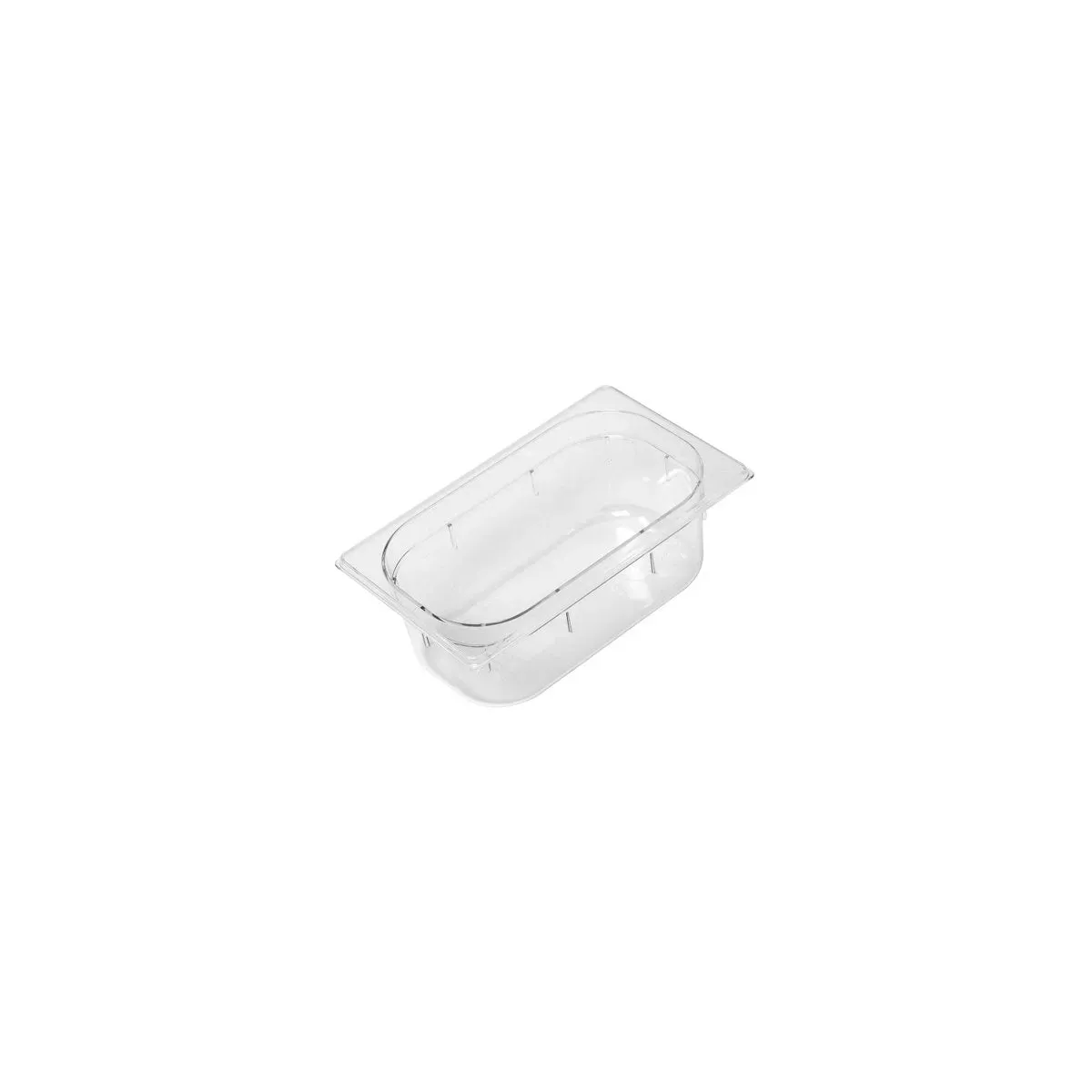 Gastronorm Pan Polycarbonate Clear 1/4 Size 265x162x150mm / 3.7Lt