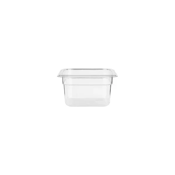 Gastronorm Pan Polycarbonate Clear 1/6 Size 100mm