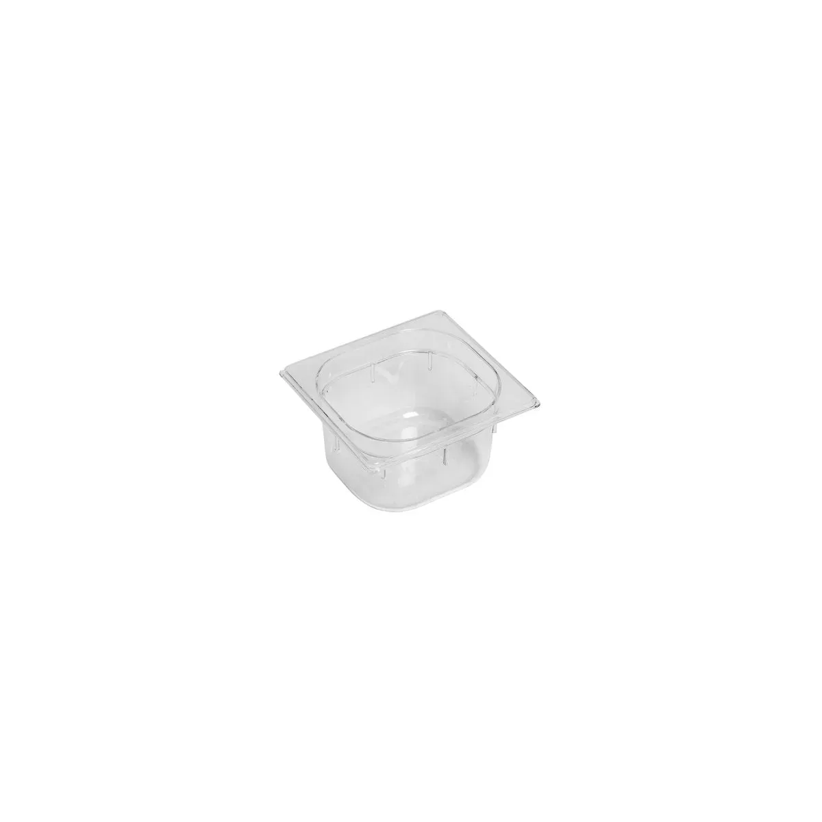 Gastronorm Pan Polycarbonate Clear 1/6 Size 176x162x100mm / 1.5Lt