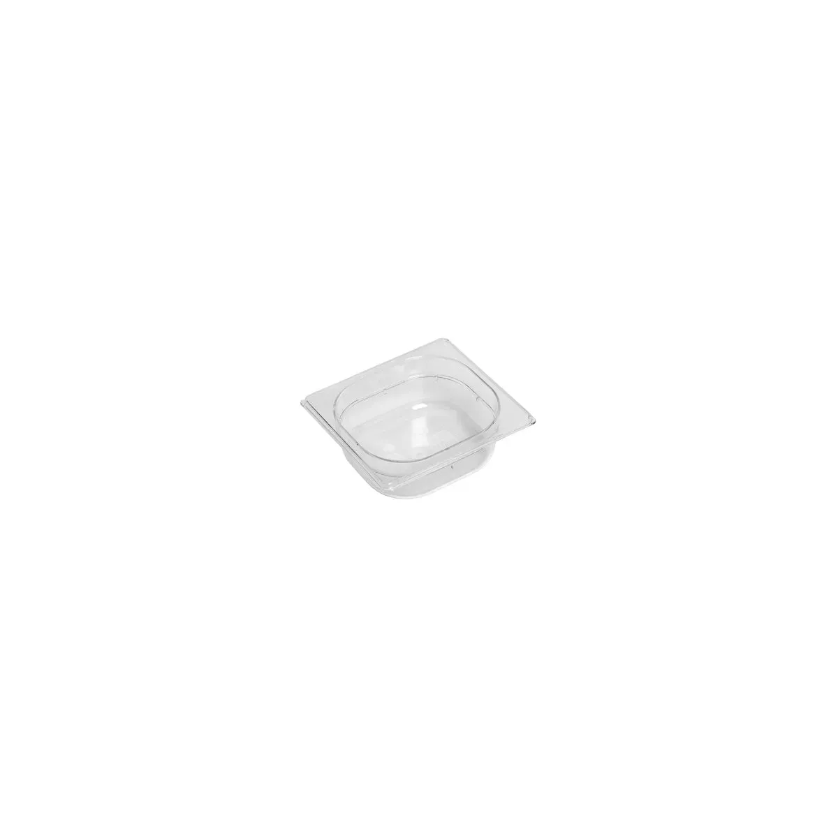 Gastronorm Pan Polycarbonate Clear 1/6 Size 176x162x65mm / 1.0Lt