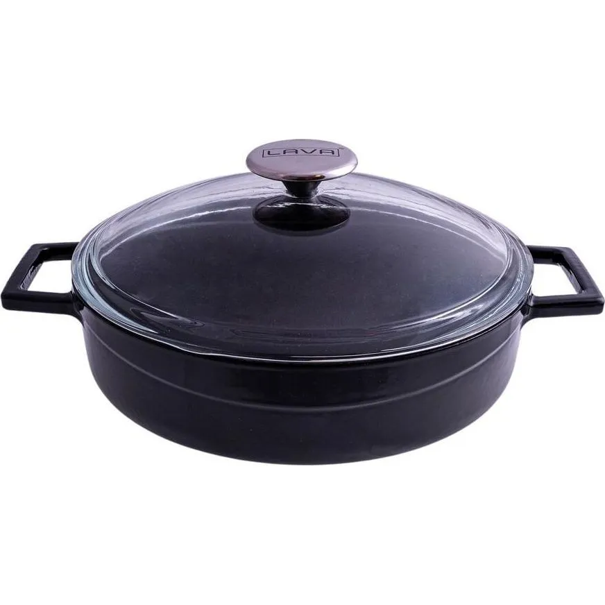 Casserole-Round | Low | Glass Lid | 2.4lt | 240mm Ø