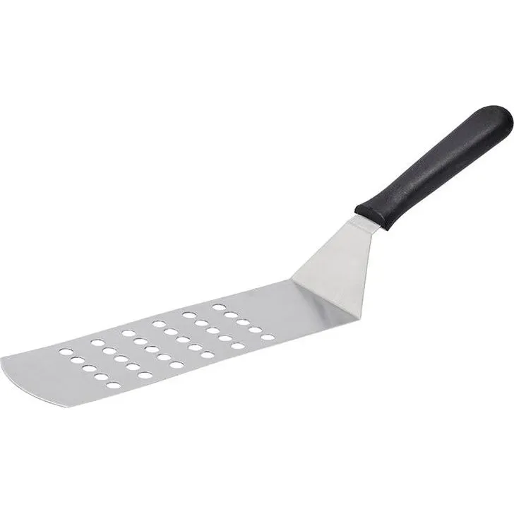 Grill Turner with Black Handle Perforated 250x75x380mm
