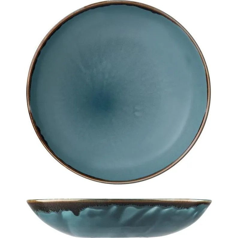 Harvest Blue Round Coupe Bowl