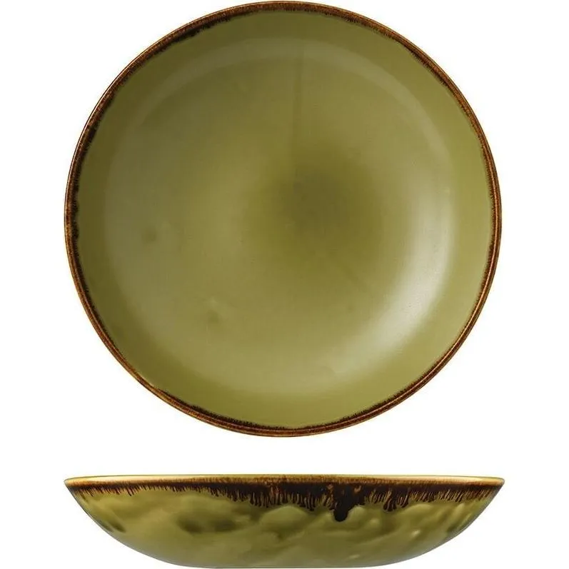 Harvest Green Round Coupe Bowl