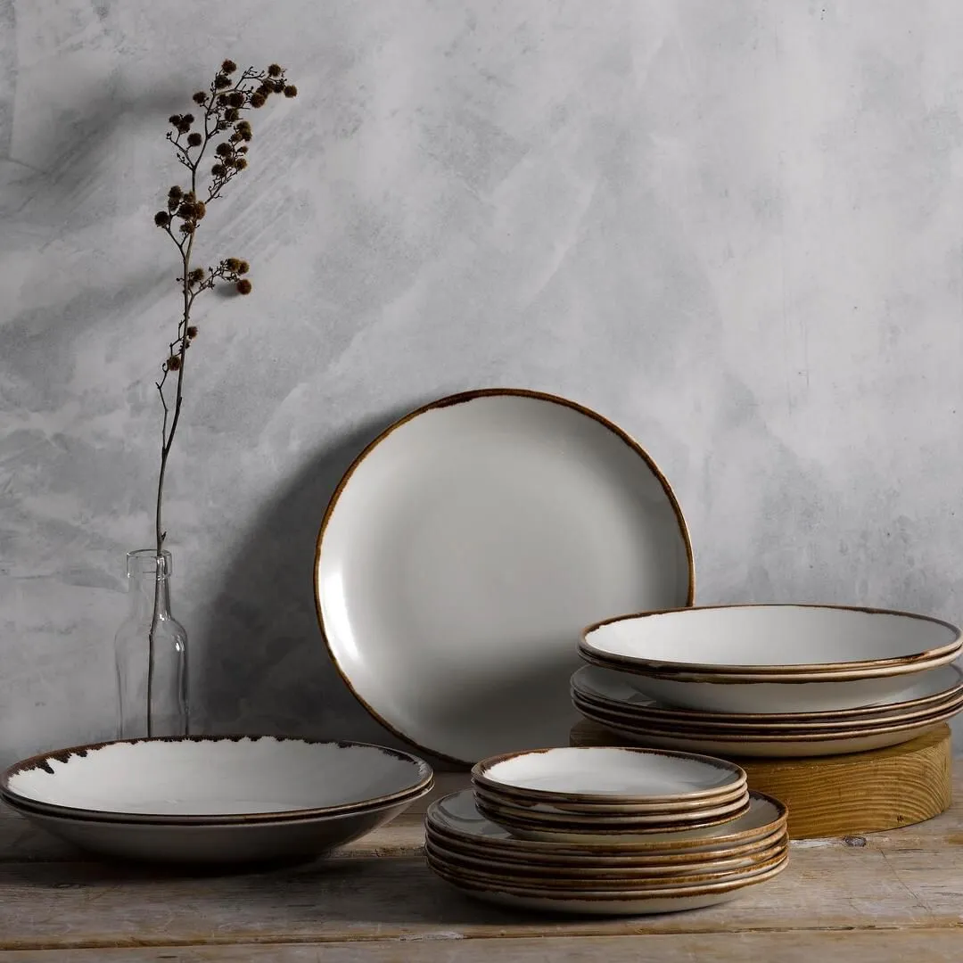 Harvest Natural Round Deep Coupe Plate