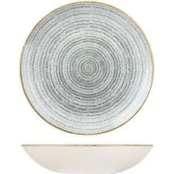 Homespun Stone Grey Round Coupe Bowl