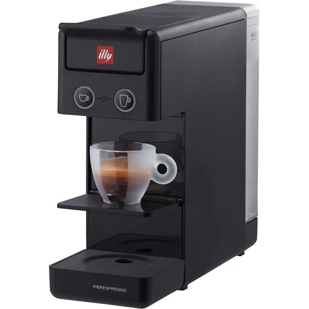 Illy Caffe Iperespresso Y3.3 Home Espresso Capsule Coffee Machine Black 0.75Lt