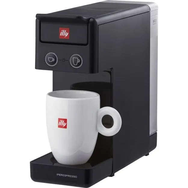 Illy Caffe Iperespresso Y3.3 Home Espresso Capsule Coffee Machine Black 0.75Lt