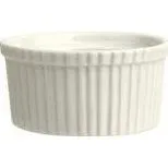 Ivory Souffle Dish - Ribbed
