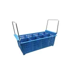 Jiwins Cutlery Basket 8-Compartment with Handles Blue Polypropylene 427x208x151mm