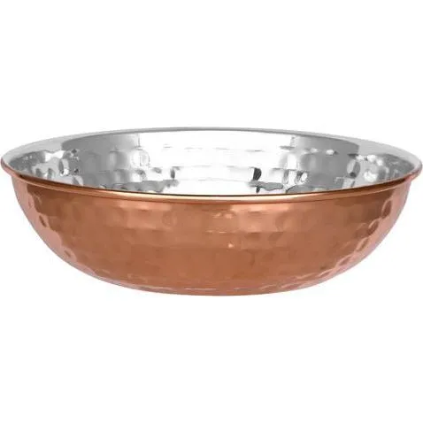 Kadai Bowl Stainless Steel / Copper Plate 170x50mm