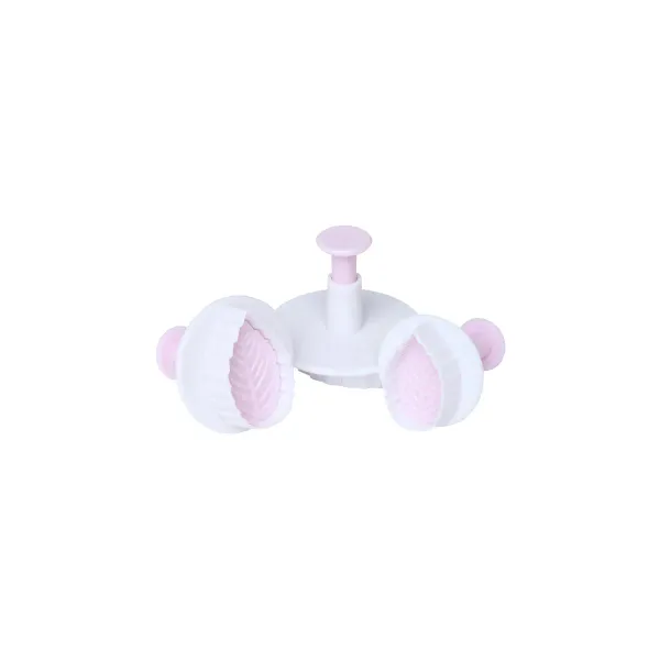 Cutter Set Leaf With Pusher — 3pc