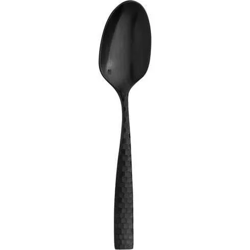 Lucca Faceted Matte Black Teaspoon