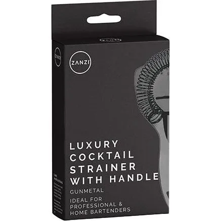 Luxury Cocktail Strainer with Handle Gunmetal