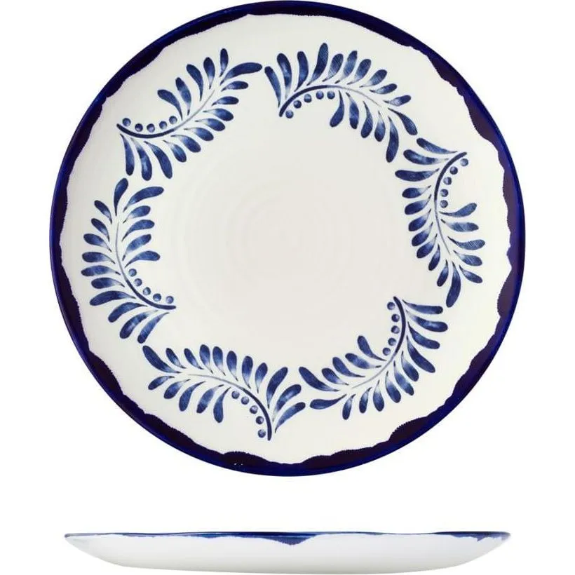 Mediterranean Blue Round Coupe Plate