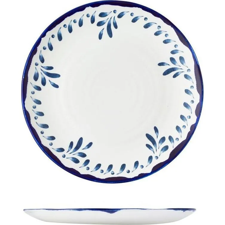 Mediterranean Blue Round Coupe Plate