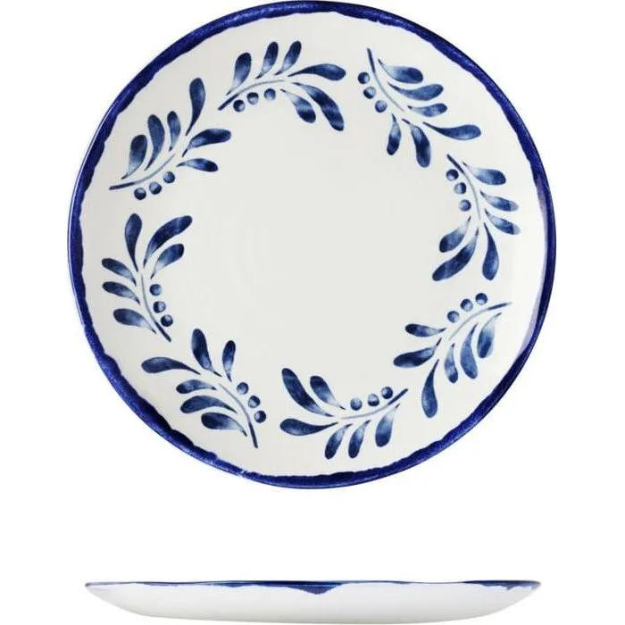 Mediterranean Blue Round Coupe Plate