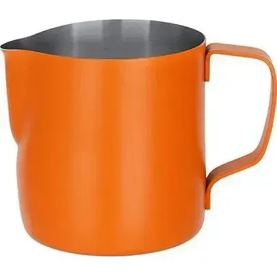 Milk Frothing Jug S/S 350ml Powder Coat Orange