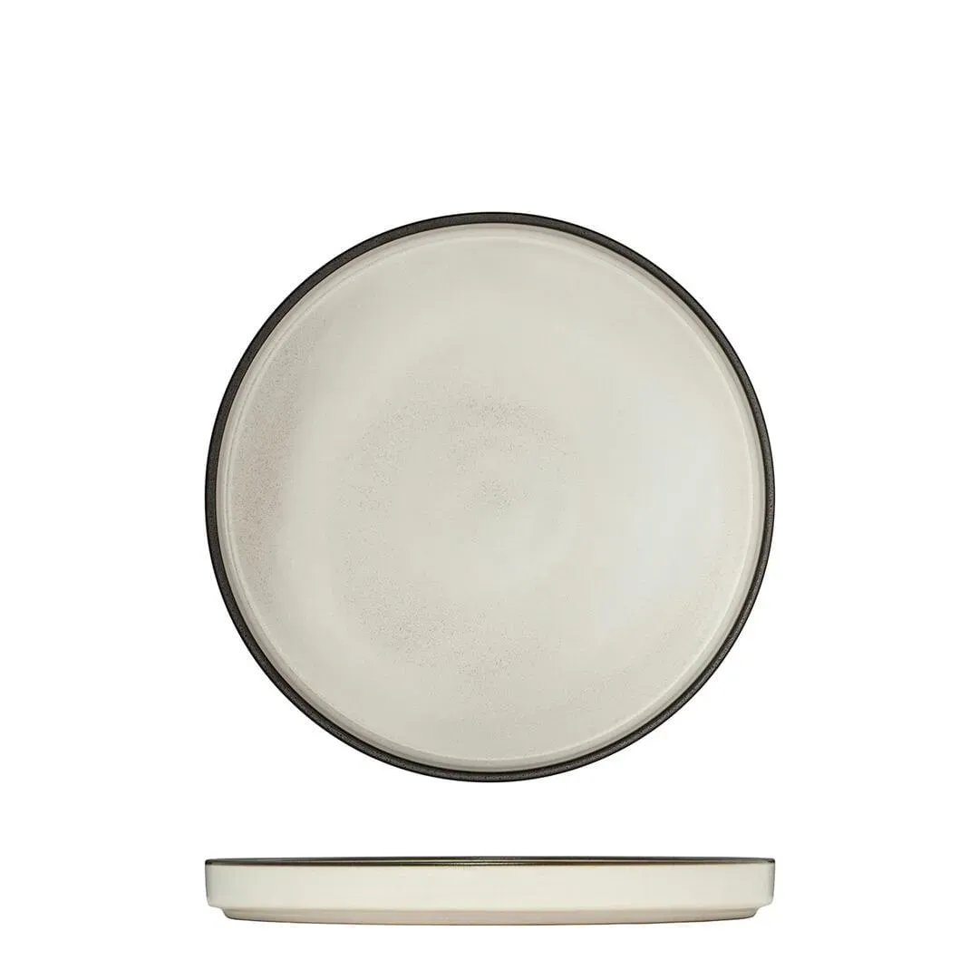 Round Stackable Plate - 200mm Ø - Dusted White