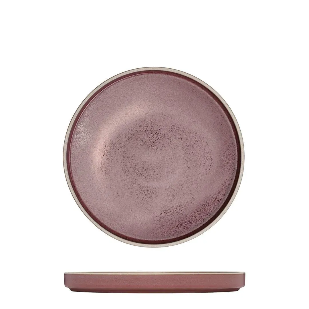 Round Stackable Plate - 200mm Ø - Smokey Plum