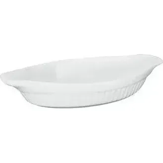 Oval Au Gratin-Ribbed, 250mm/350ml
