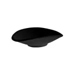 Bowl Oval Melamine Zen Black — 130x110x35mm