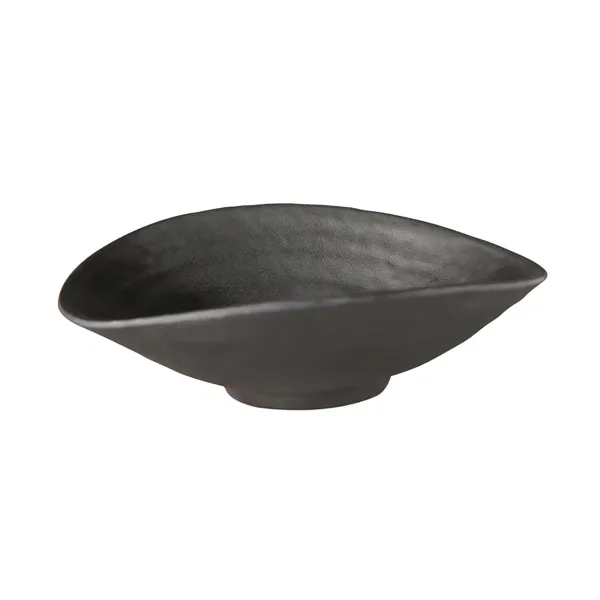 Bowl Oval Melamine Zen White — 175x175x55mm