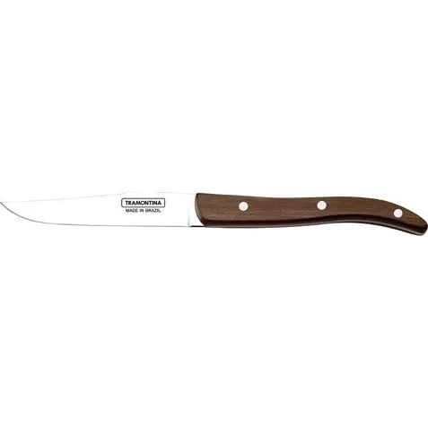 Polywood 4" Steak Knife 10-Plain Smooth Edge Narrow Brown