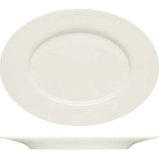 Purity Oval Platter with Rim 240x175mm