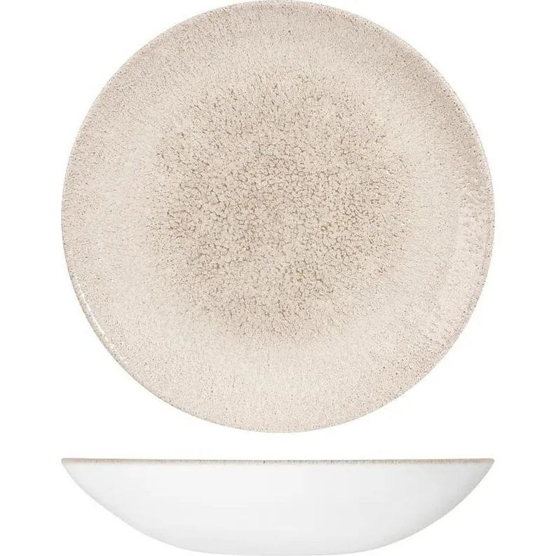 Raku Agate Grey Round Coupe Bowl