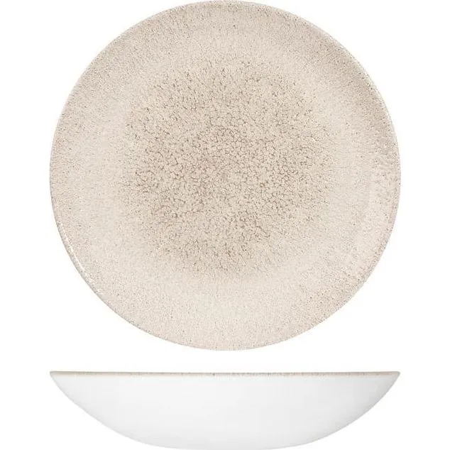 Raku Agate Grey Round Coupe Bowl