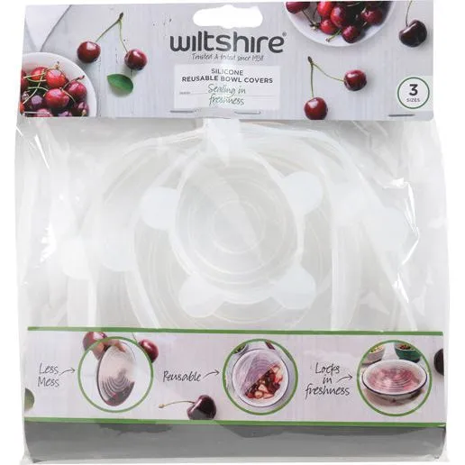 Reuseable Silicone Bowl Cover Set Of 3