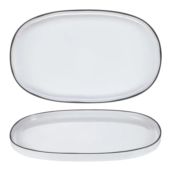 Revol Caractere Oval Dish 465x287x30mm White Cumulus