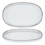 Revol Caractere Oval Dish 465x287x30mm White Cumulus