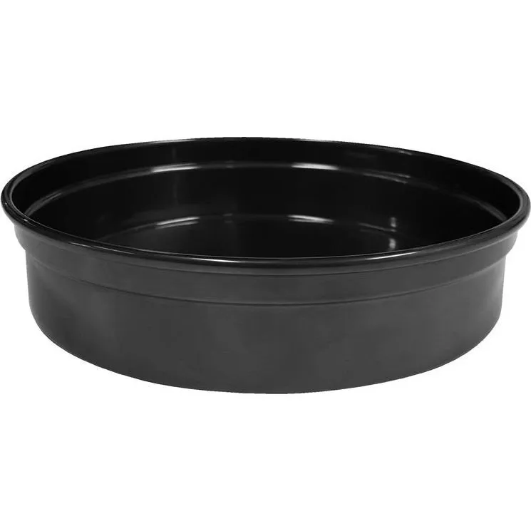 Round Bar Tray Aluminium Black 330x50mm