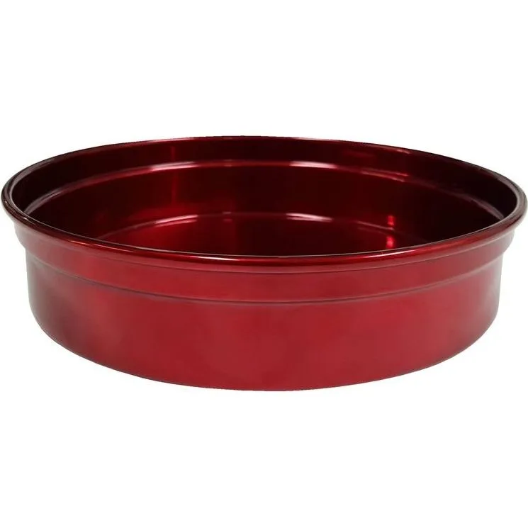 Round Bar Tray Aluminium Red 330x50mm