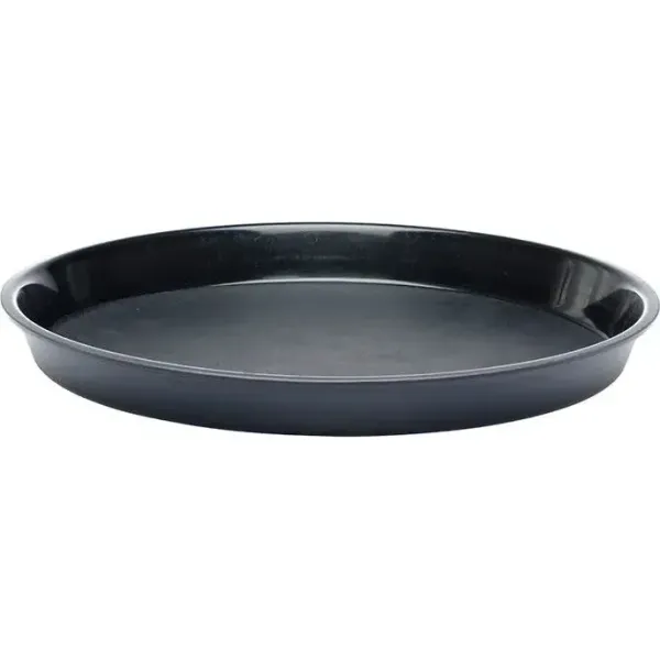 Round Bar Tray Non-Slip PP Black 320x37mm