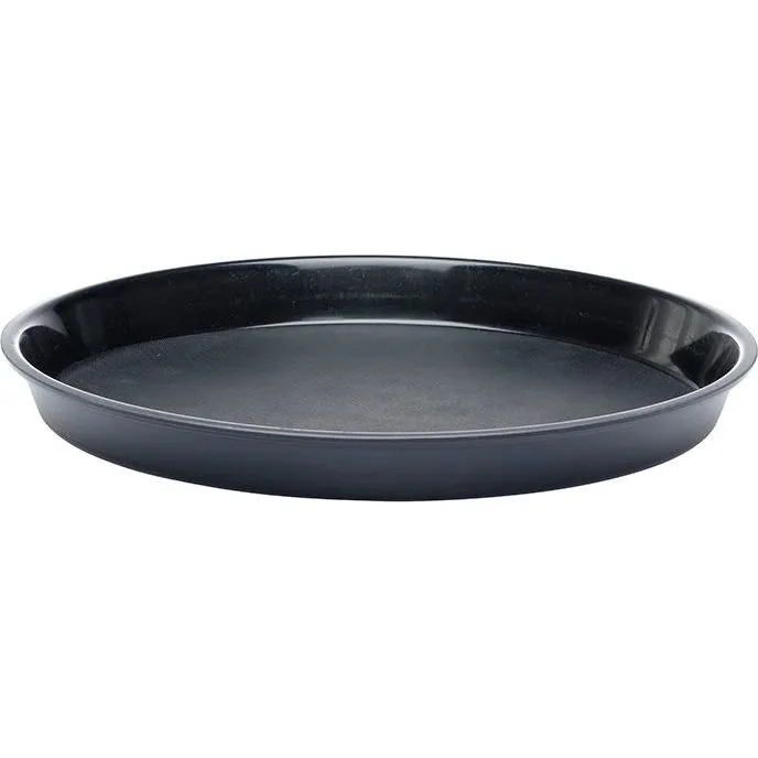 Round Bar Tray Non-Slip PP Black 320x37mm