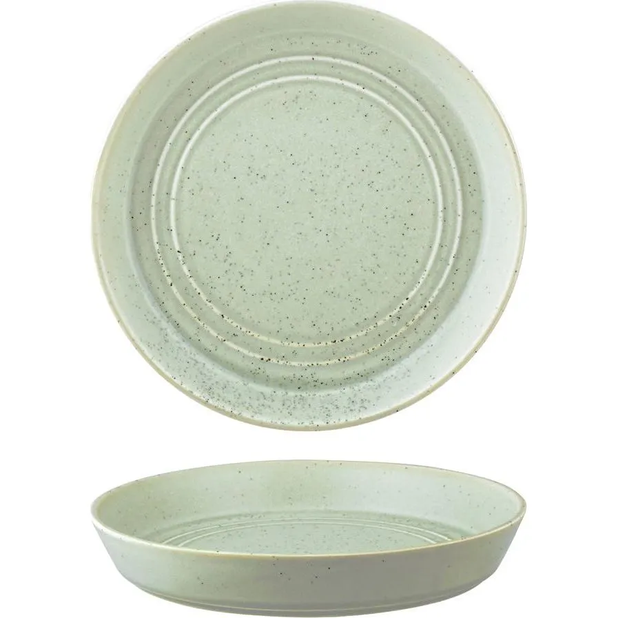 Round Flared Bowl Pistachio — 225x35mm