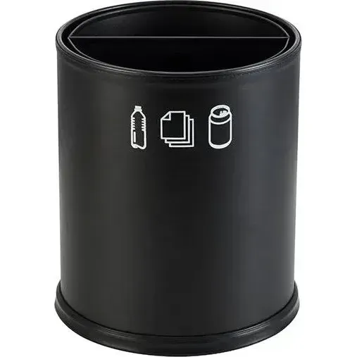 Round Recycle Waste Bin 2 Sections 3.0L