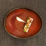 Rustic Crimson Pizza Plate