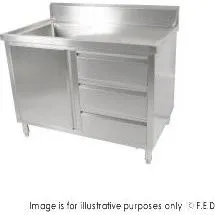 SC-6-1200L-H Cabinet with Left Sink