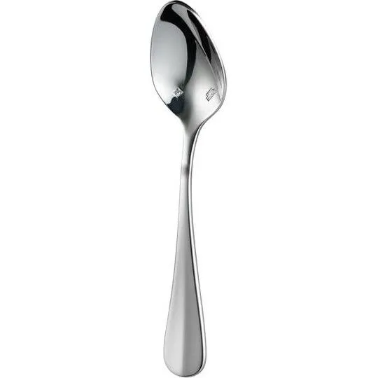 Close-up of the Sant' Andrea Scarlatti 18/10 stainless steel coffee spoon showing its oval bowl and tapered handle.