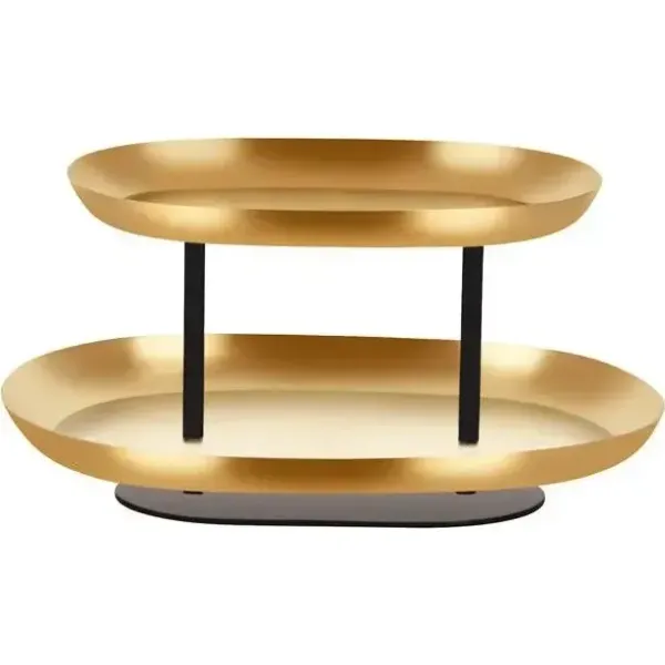 Seafood Stand 2-Tier Brass / Iron 385x260x195mm