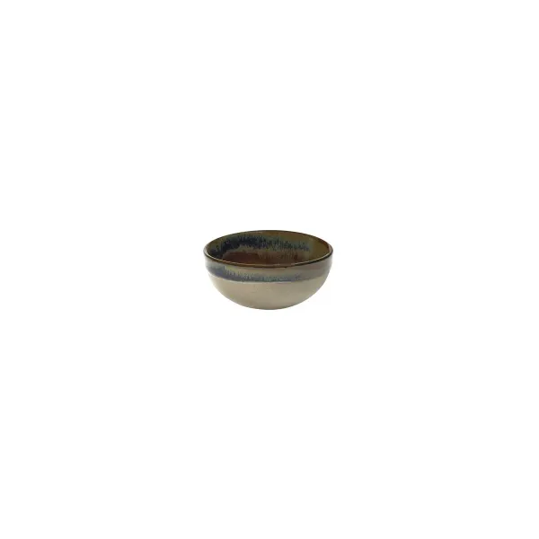 Bowl Surface Small Round Grey/Rusty Brown — 90x40mm