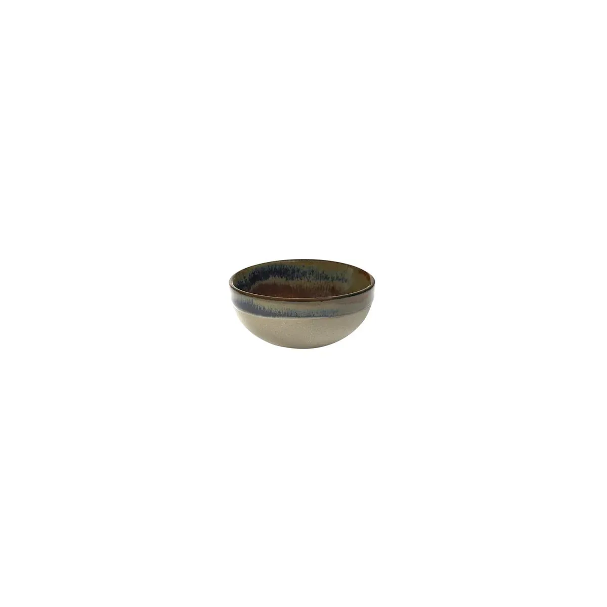 Bowl Surface Small Round Grey/Rusty Brown — 90x40mm