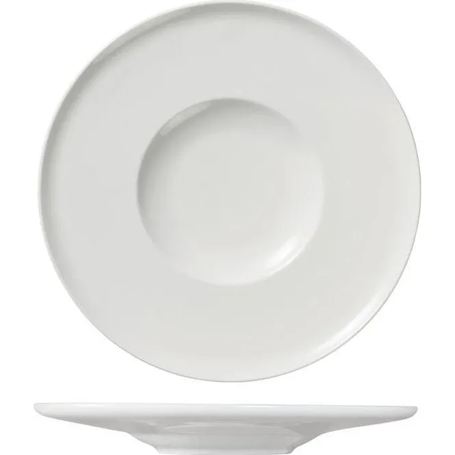 Serenity Gourmet Plate - Flat Wide Rim