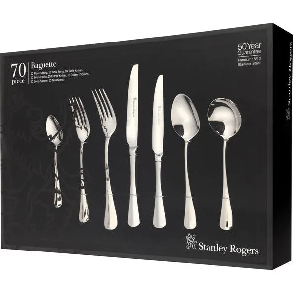 Stanley Rogers Baguette 70pc Cutlery Set