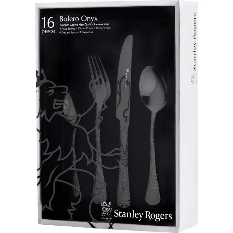 Stanley Rogers Bolero Onyx 16pc Cutlery Set