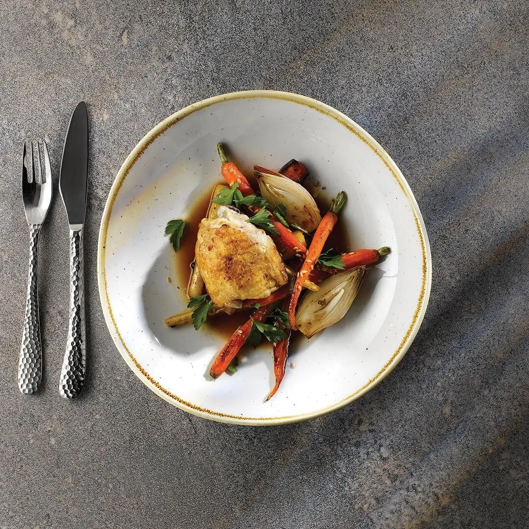 Stonecast Barley White Organic Round Plate